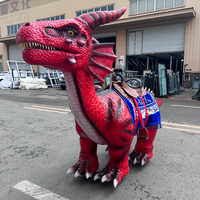 Manège de dinosaures animatroniques électriques pour parcs d'attractions, usage intérieur/extérieur, centres commerciaux, en acier étanche, directement de l'usine