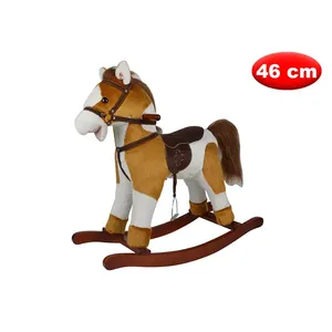 Rocking Horse 46 Cm Plush <b>Toy</b> For Kids Ride On <b>Animal</b> - Product Image 1