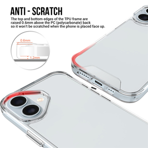 <span class=keywords><strong>Cover</strong></span> Trasparente Antiurto in TPU Morbido e PC Rigido per iPhone 16 15 14 Plus 13 12 Mini 11 17 18 Pro Max XS <span class=keywords><strong>XR</strong></span> Plus - Product Image 3