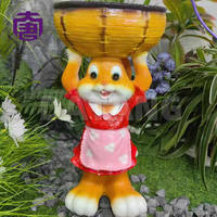 Lumière décorative extérieure motif lapin et pot de fleurs pour la décoration paysagère des parcs et l'éclairage des jardins IP65