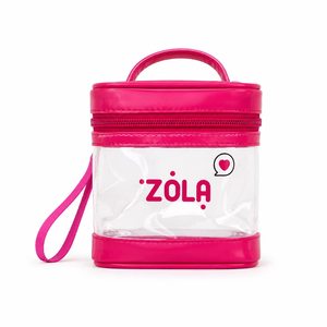 Private Label <b>Transparent</b> PVC Square <b>Bag</b> with Zipper Handle Custom Logo Cosmetic Organizer Pouch for Travel Essentials - Product Image 2