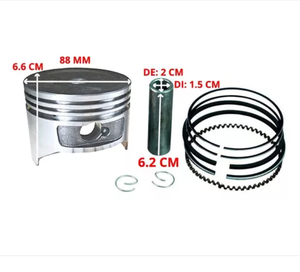 Conjunto de Pistón para Motor de Motocicleta, Accesorios para <span class=keywords><strong>Generador</strong></span> de Gasolina y Bomba de Agua, Hierro con Pasador y Abrazadera para <span class=keywords><strong>GX390</strong></span> - Product Image 2