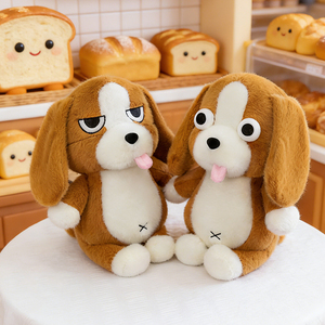 Peluche <span class=keywords><strong>Beagle</strong></span> Mignonne de Haute Qualité, Vente en <span class=keywords><strong>Gros</strong></span> Usine, Jouet Chien Amusant en Tissu Doux, Couture Exquise, Animal en Peluche Rembourré en Coton PP - Product Image 2