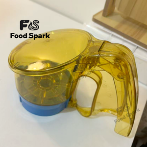 Distributeur d'assaisonnements pour fast-food style KFC, pot à épices pour poulet frit avec base bleue - Product Image 5