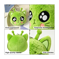 Porte-clés personnalisé en peluche, chat alien doux, breloque de sac, jouet en peluche tendance pour cadeaux promotionnels