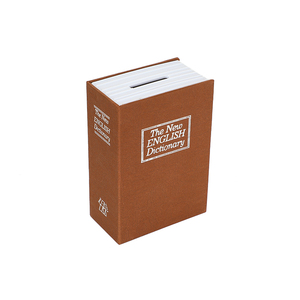 Coffre-fort portable OEM personnalisé en forme de livre, boîte à monnaie métallique avec serrure à clé, couleur unie, rangement dissimulé pour la maison et le bureau - Product Image 2