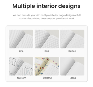 Taccuino personalizzato con stampa floreale a spirale Undate A5 con pagine interne di carta 100 e divisori di segnalibri a scatto - Product Image 3