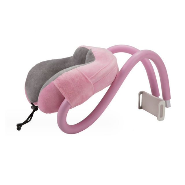 Multi-Functional U-Shaped Memory Foam Pillow Mobile Phone Holder for Cervical Spine Support Anti-Bacteria Portable Car Washer