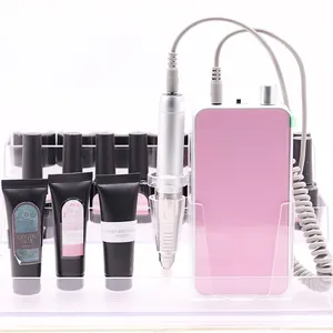 Cordless portátil recarregável Nail Art elétrica Manicure Nail Drill máquina 35000rpm Professional Brushless Nail Machine Drill