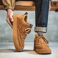 Haute qualité hommes daim chaussures pour hommes mode luxe hommes baskets en plein air marche Style chaussures hiver chaud chaussures décontractées