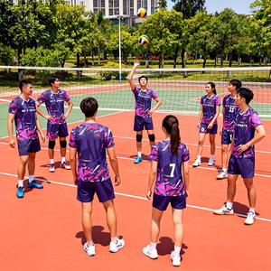 Uniforme Deportivo Personalizado para Hombre y Mujer, Camiseta de Voleibol Transpirable, Camiseta de Voleibol de EE. UU., Camiseta de Voleibol con Estampado por Sublimación - Product Image 1