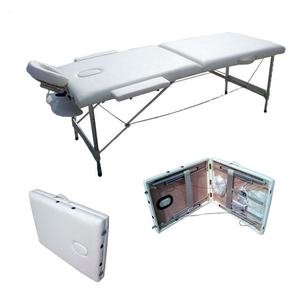 Cama de masaje de belleza multifunción, accesorio plegable de PU, dos camas de Spa de moxibustión - Product Image 3