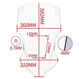 XXUN-Parabrisas Deflector de viento para Yamaha <span class=keywords><strong>Tracer</strong></span> <span class=keywords><strong>7</strong></span>, 700, 2020, 2021, 2022 - Product Image 6
