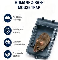 Piège à souris écologique et sûr, boîte de station d'appât pour rongeurs en plastique, lutte antiparasitaire