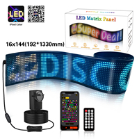 16144 APP Bluetooth voiture publicité écran LED affichage Flexible IP65 étanche App contrôle écran souple affichage pour les magasins