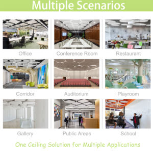 Plaque Absorbante Acoustique Suspendue en Fibre de Verre Qinsound <span class=keywords><strong>pour</strong></span> <span class=keywords><strong>Faux</strong></span> <span class=keywords><strong>Plafond</strong></span> - Product Image 4