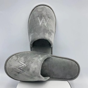 Pantuflas Personalizadas <span class=keywords><strong>de</strong></span> Hotel con Logotipo Blanco, Pantuflas Desechables <span class=keywords><strong>de</strong></span> Felpa para Spa y Huéspedes - Product Image 6