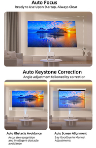 C6 Portable Personnalisable Date Full HD 4K WiFi Vidéo LED LCD Smart <span class=keywords><strong>Android</strong></span> Mini Projecteur pour Home Cinéma Extérieur - Product Image 2