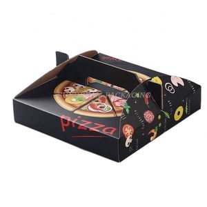 קופסאות נייר חד פעמיות להדפסה אישית לאריזת אוכל, סושי, בנטו, עוגות, וופלים ופיצה, עם ידיות ולוגו. - Product Image 1