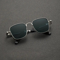 Nuevas Gafas de Sol Retro de Primavera con Marco Cuadrado, Estilo Steampunk Metálico, Hip Hop, Protección UV400, Logotipo Láser Personalizable