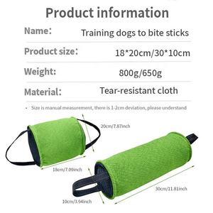 Eğitim için dayanıklı köpek çiğnemek oyuncak-Bite yastık ve orta/büyük köpekler için römorkör oyuncak, silindirik tasarım, çalışan köpek eğitimi için - Product Image 3