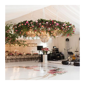 Autocollant personnalisé en vinyle polyvalent, piste de danse, décor de <span class=keywords><strong>chambre</strong></span> à coucher, plancher de mariage et sticker mural, conception de couronne de noms personnalisés - Product Image 1