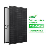 Panel Surya Mono All Black Tiger Neo N-Type untuk HJT 425W-445W Efisiensi 22,27% Sistem Tenaga Balkon Rumah Eropa