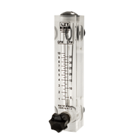 Débitmètre d'air à panneau réglable 240 LPM, rotamètre à gaz avec vanne pour la surveillance et la gestion du gaz/liquide/huile, OEM
