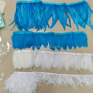 <span class=keywords><strong>Plumes</strong></span> de coq naturelles blanchies et teintes multicolores de 12 à 14 pouces, garnitures, franges, pour couture, artisanat, costumes, décoration - Product Image 3