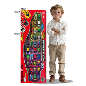 Auto Giocattolo Grande per Ragazzi, Set da 40 Pezzi, Collezione di Auto in Plastica, <span class=keywords><strong>Modellini</strong></span> Die-Cast con Funzione Pull-Back, <span class=keywords><strong>Scala</strong></span> <span class=keywords><strong>1</strong></span>:64, YS TOYS - Product Image 1