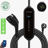 Nouveau chargeur EV portable économique Type 1 Type 2 GB/T 3,5 kW 7 kW pour voiture électrique BYD Seagull, câble de charge 16A 32A avec prise CEE