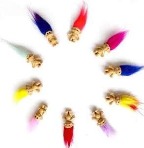 ตุ๊กตาโทรลล์มีผมสีสันสดใสสมาชิกในครอบครัวของเล่นหุ่นแอ็คชั่นของเล่นตุ๊กตาโทรลล์ - Product Image 6