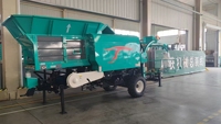Enrouleuse de balles à film et filet haute efficacité compatible avec les tracteurs de 55 à 120 CV pour la transformation de l'ensilage