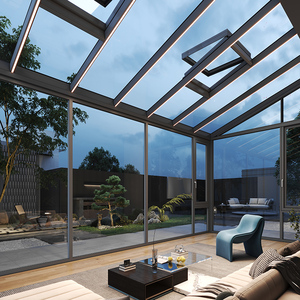 Vérandas en verre, solariums inclinés, serres autoportantes, véranda mobile d'occasion pour jardin - Product Image 1