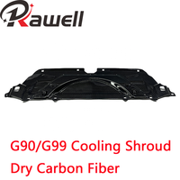 Cache de refroidissement en fibre de carbone sèche style OEM pour BMW G90/G99, cache de radiateur, cache de refroidisseur d'eau, pièces automobiles 2025+