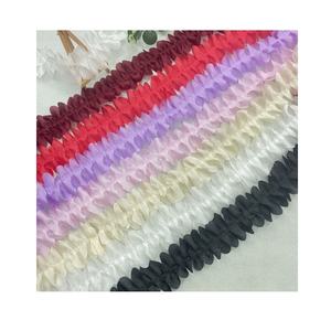 8cm con rifiniture a balze con rifiniture in pizzo con nastro in <span class=keywords><strong>Chiffon</strong></span> plissettato Per cucire abiti da bambino Per abiti da DIY XF33 50 iarde Per rotolo - Product Image 1