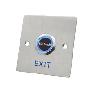 Smart Stainless Steel Face Plate Touchless Door Lock Access Control Release Infrared Sensor Push Exit Button Switch
