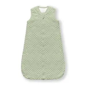 Детский спальный мешок 12-18 месяцев с плюшевыми минками в горошек, 2 упаковки, 1,5 детское надеваемое одеяло с 2-полосной молнией