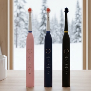 מברשת שיניים חשמלית מסתובבת 360 מעלות עם לוגו בהתאמה אישית, עמידה במים בתקן IPX7, 5 מצבי ניקוי, טעינה ב-USB, עם 2 סוגי מברשות - Product Image 3