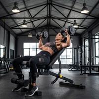 Equipo de Gimnasio de Acero Totalmente Versátil, Resistente y Duradero, Comercial, Cómodo, Premium, Inclinado, Declinado para el Hogar, Ergonómico