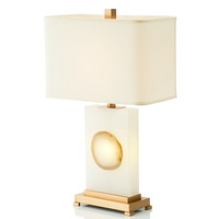 Europe du nord Grande lampe de bureau en marbre Design Lampe de bureau Standard Villa Style Maison Lampe de table décorative