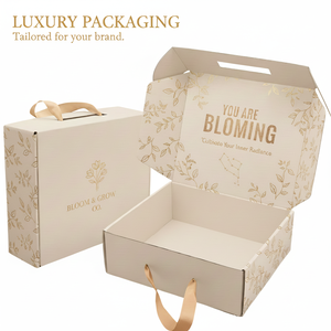 Tùy chỉnh thiết kế Rose Gold Unboxing bao bì giấy Quà Tặng Luxe chăm sóc da vẻ đẹp Bộ sưu tập Bưu Chính gửi thư vận chuyển hộp - Product Image 4