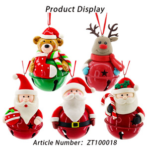 Sang trọng giáng sinh cây búp bê chuông chuông Jingle chuông Santa Snowman dễ thương Chuông đồ trang trí cho Xmas năm mới thanh lịch treo - Product Image 2