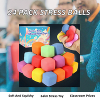 Boules anti-stress en pâte à levée lente, jouets sensoriels souples et extensibles en caoutchouc pour soulager l'anxiété, récompense pour la salle de classe