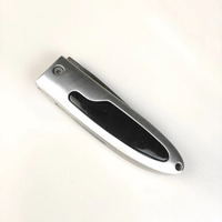 Vente directe d'usine, couteau de poche pliable DIY OEM EDC avec lame de scie et manche en alliage d'aluminium pour le camping
