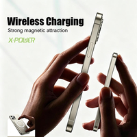 Batterie externe magnétique sans fil personnalisable 10000 mAh à charge rapide, chargeur de téléphone portable portable PD20W en alliage d'aluminium ODM W20-10000