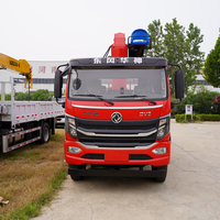 Grue hydraulique montée sur camion, directement de l'usine, avec 5 bras télescopiques, capacité de levage maximale de 18,6 mètres