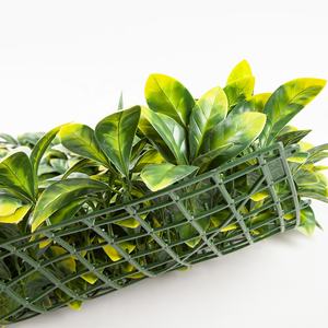 Panel de hierba de trébol de plástico de diferentes colores personalizado telón de fondo Pared de plantas artificiales para decoración interior al aire libre - Product Image 3