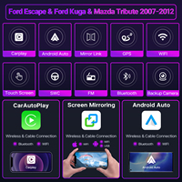 Radio Mobil Grosir untuk Ford Escape 2007-2012 Layar Sentuh Navi Player Carplay Multimedia Sistem Android Bt Auto 2 Din
