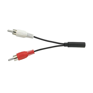 3.5 Jack to Dual RCA AUX Audio <b>Cable</b> 1/8 Inch Male to 2RCA Male <b>Splitter</b> Adapter Plug for DIY Audio Video <b>Cable</b> - Product Image 3